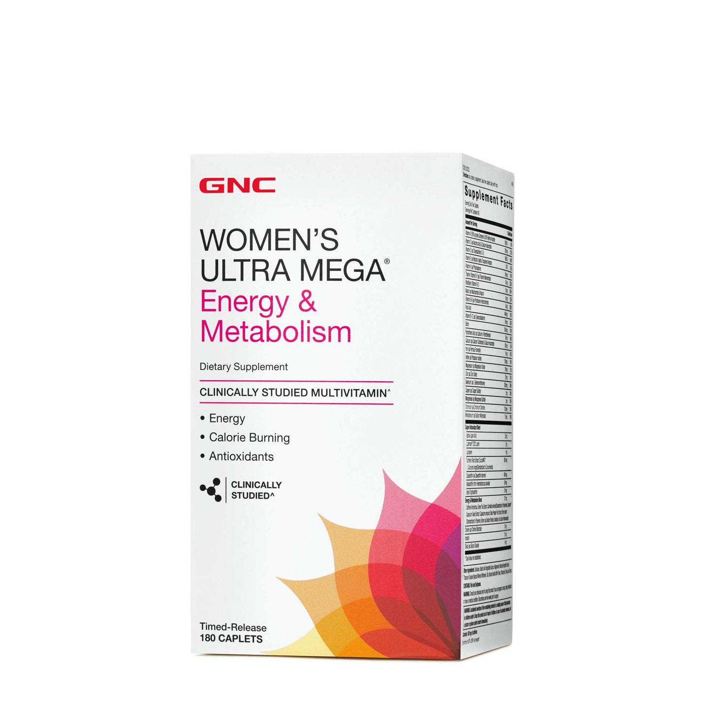 GNC Womens Ultra Mega Energy and Metabolism Multivitamin for Women, 90 Count, for Increased Energy, Metablism, and Calorie Burning