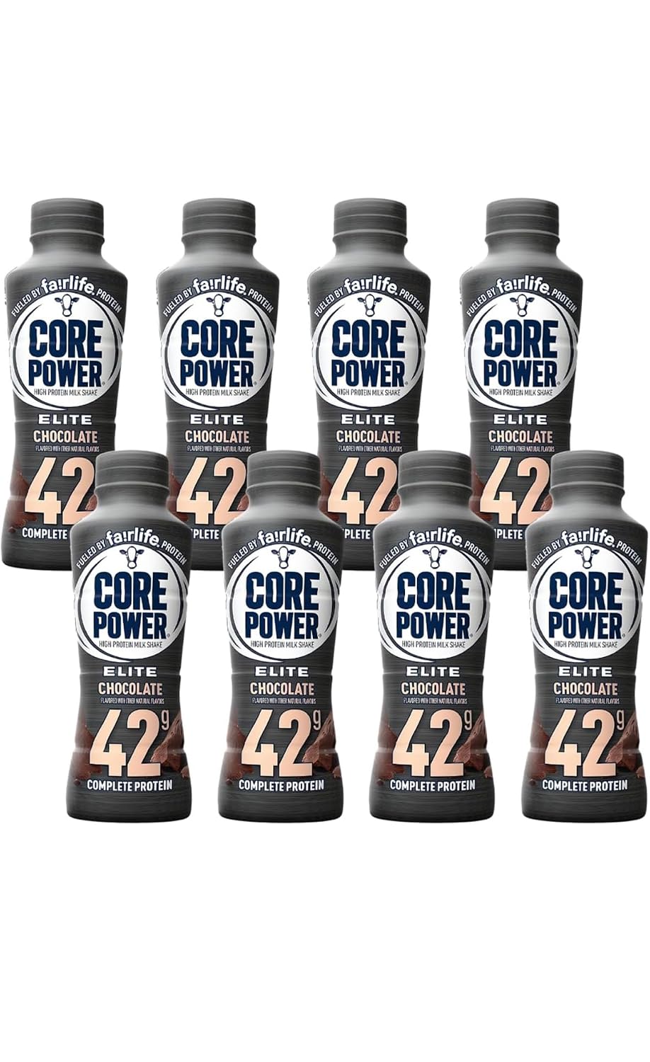 Baxter Expresss Fairlife Core Power' Chocolate (8 Pack) High Protein Milk Shakes 42g - 14 Fl Oz Sports Nutrition