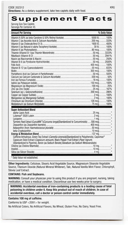 GNC Womens Ultra Mega Energy and Metabolism Multivitamin for Women, 90 Count, for Increased Energy, Metablism, and Calorie Burning